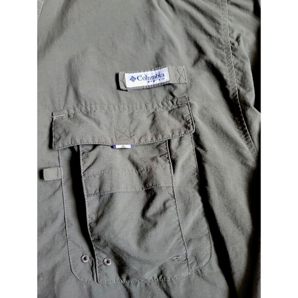 EUC Columbia PFG Bahama II Fishing Shirt GRAY Vented Outdoor UPF Long Sleeve, L - Picture 3 of 10